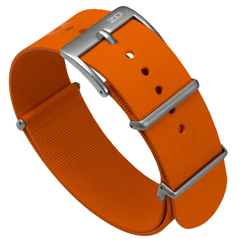 1973 British Military Watch Strap: 328 MARINE - Blaze Orange