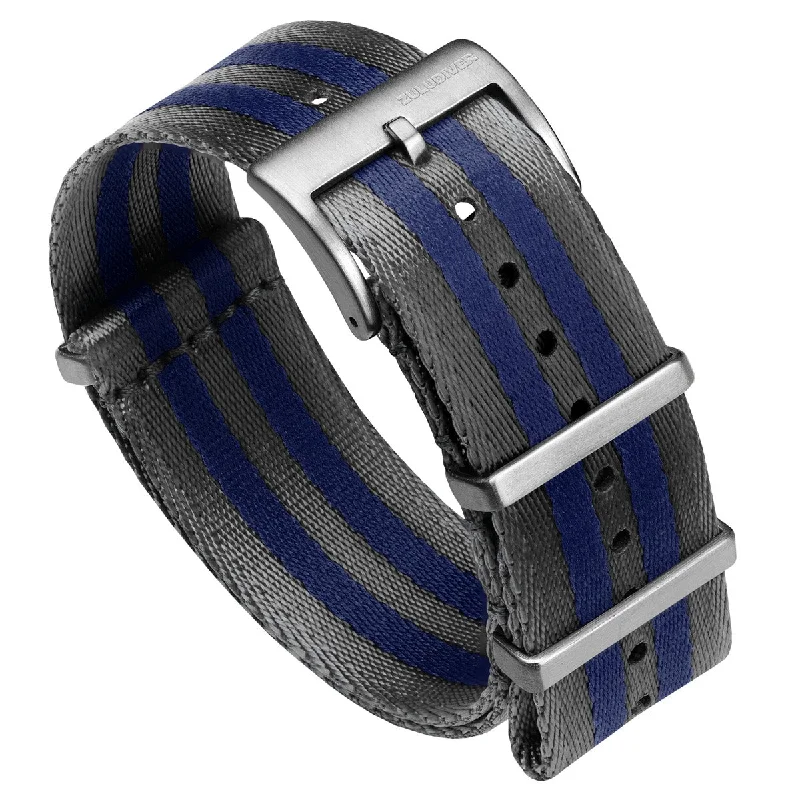 1973 British Military Watch Strap: ARMOURED RECON - Navy Bond, Satin