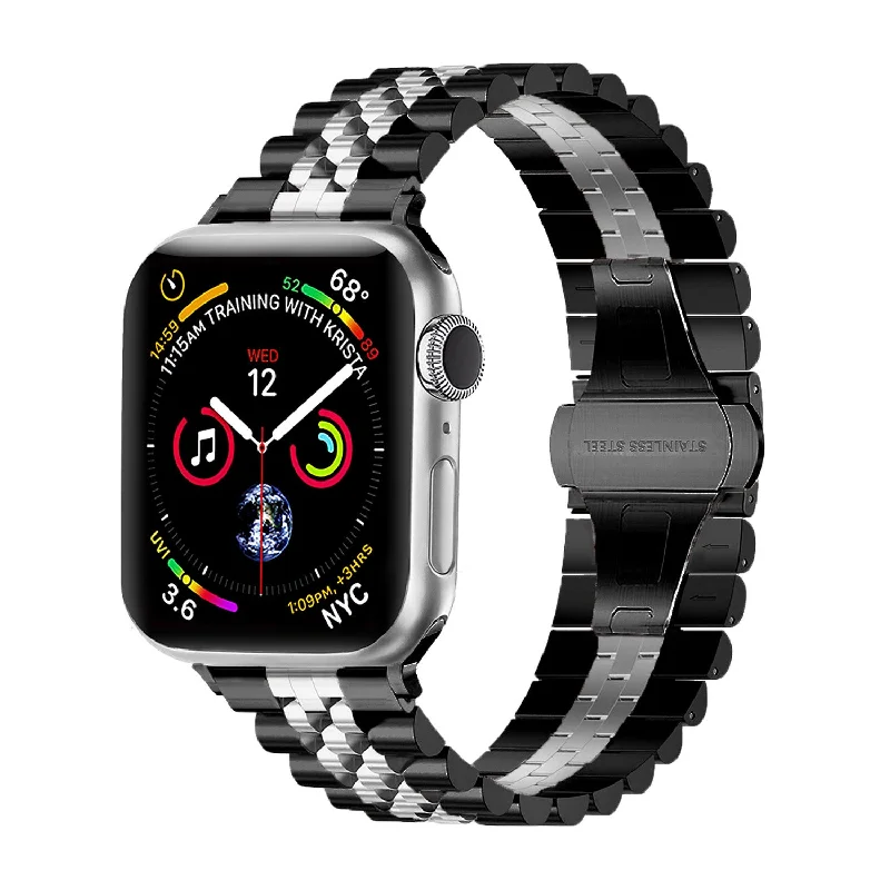 Apple Watch Steel Strap Jubilee (Black/Silver)