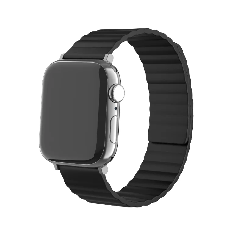 Apple Watch Magnetic Silicone Strap (Black)