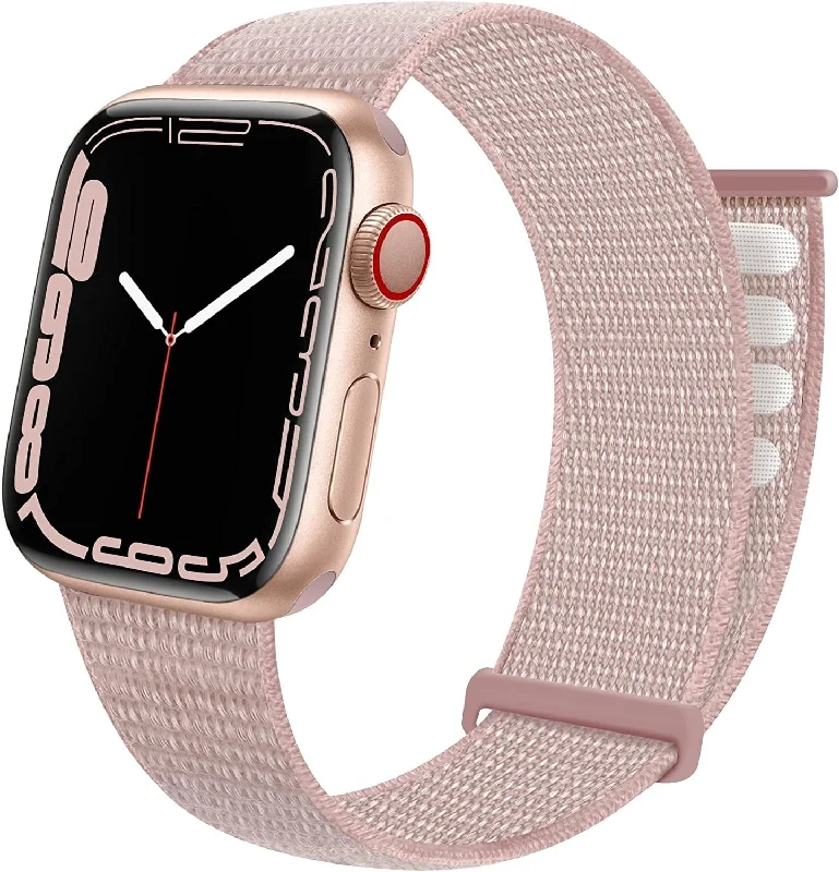 Apple Watch Nylon Loop Strap (Light Pink)