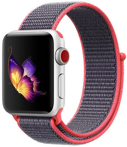 Apple Watch Nylon Strap (Pink/Indigo)