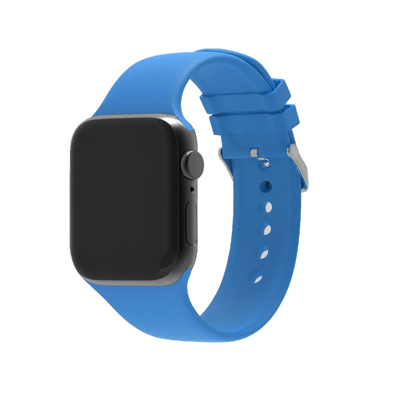 Apple Watch Silicone Buckle Strap (Light Blue)