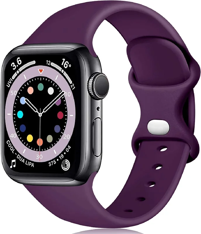 Apple Watch Silicone Strap Classic (Dark Purple)