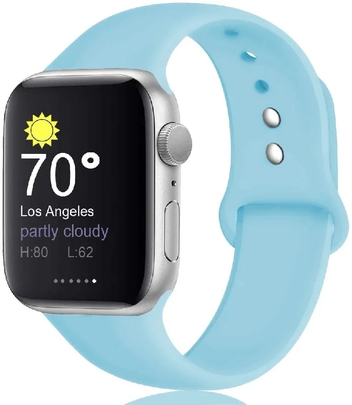 Apple Watch Silicone Strap (Light Blue)