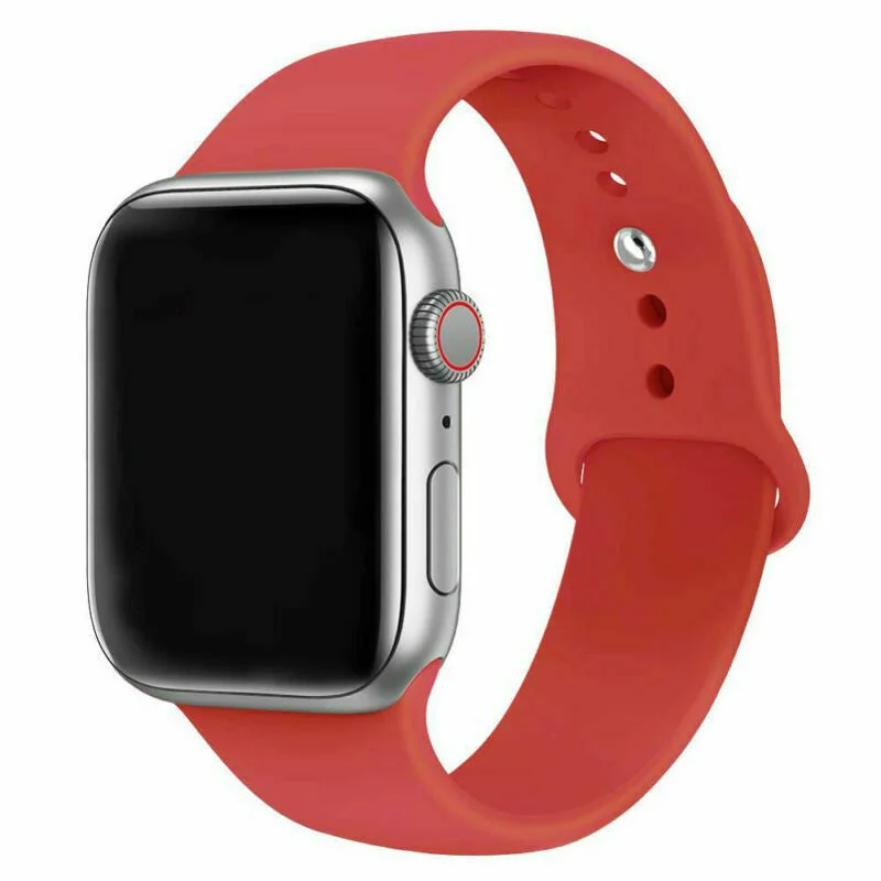 Apple Watch Silicone Strap (Red)