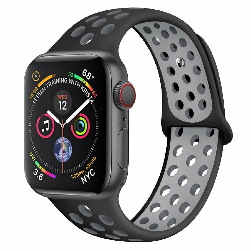 Apple Watch Sport Strap (Black/Grey)