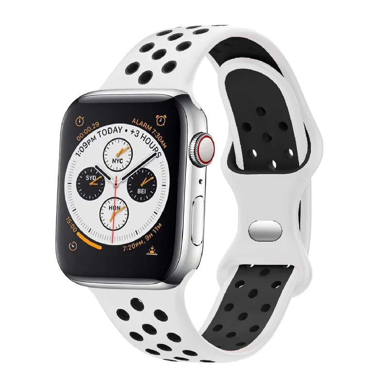 Apple Watch Sport Strap Classic (White/Black)