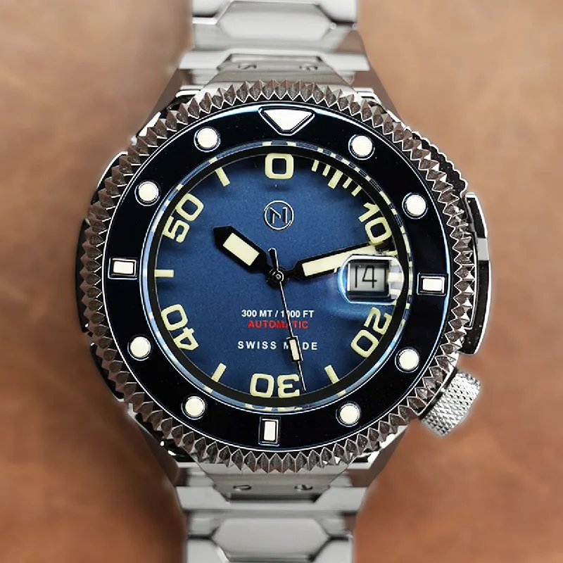 Atlantean II N002-07 Blue Sand Blast Dial