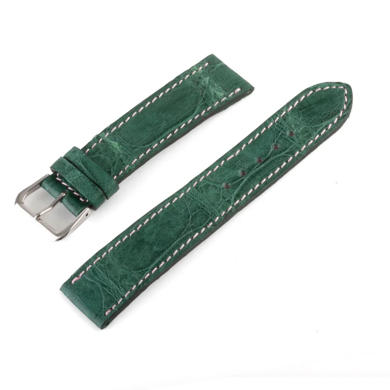 Bracelet montre "Solo" Alligator - Largeur 20mm / Taille M (n° 6)