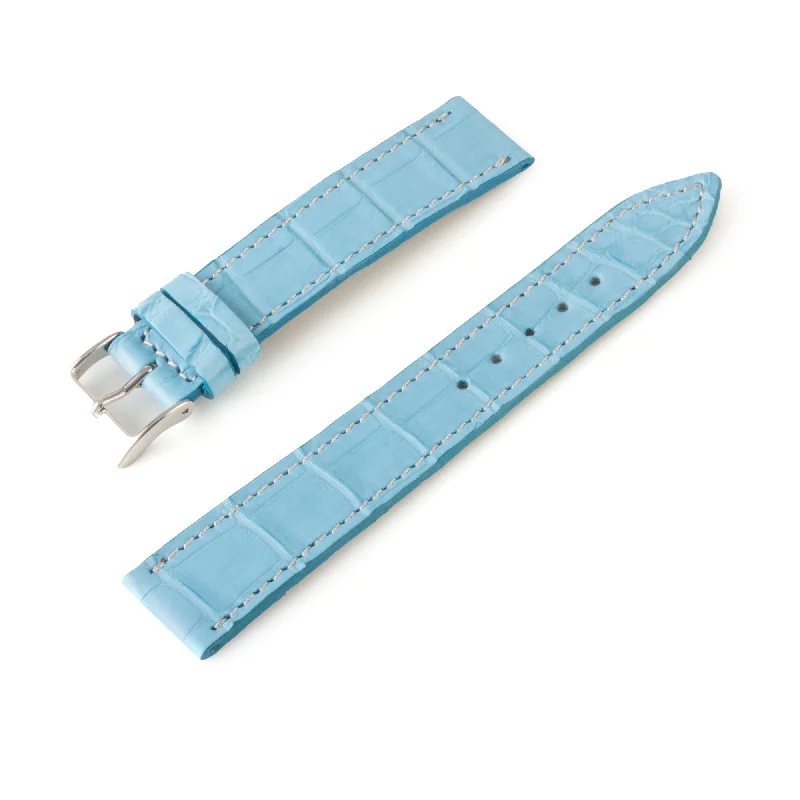 Bracelet montre "Solo" Alligator - Largeur 18mm / Taille M (n° 9)