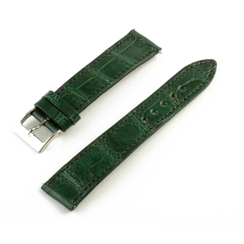 Bracelet montre "Solo" Alligator - Largeur 19mm / Taille M (n° 1)