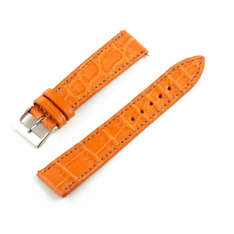 Bracelet montre "Solo" Alligator - Largeur 19mm / Taille M (n° 5)