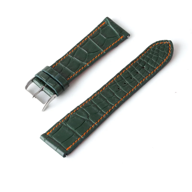 Bracelet montre "Solo" Alligator - Largeur 23mm / Taille M (n° 5)