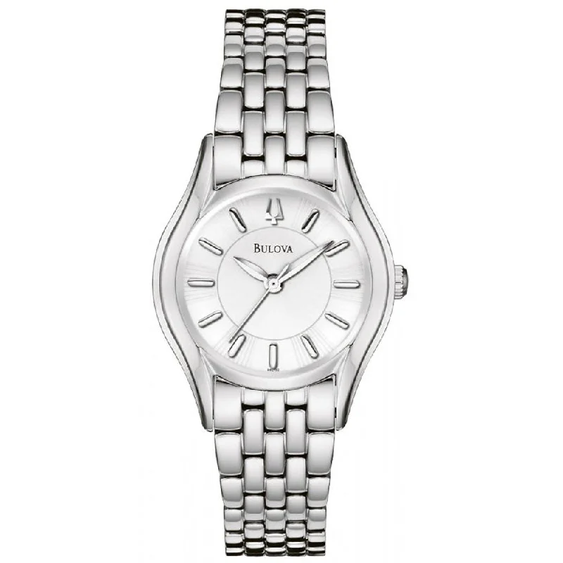 Bulova Women's 96L132 Silver White Dial Bracelet Watch