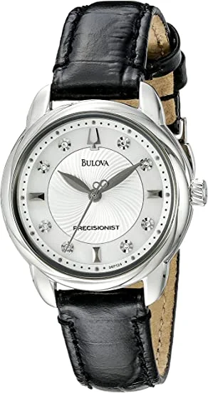 Bulova Women's 96P124 Precisionist Brightwater Leather strap Watch