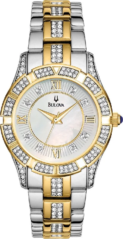 Bulova Women's 98L135 Crystal Bracelet Watch