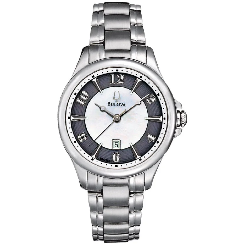 Bulova Women's 98M113 Winter Park Two Bone Bracelet Watch