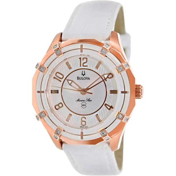 Bulova Women's 98R150 Solano Marine Star Leather strap Watch