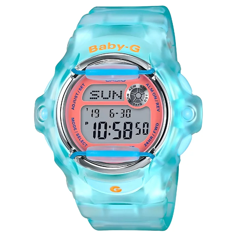 Casio Women's Digital Watch - Baby-G Digital Dial Light Blue Strap Dive | BG169R-2C