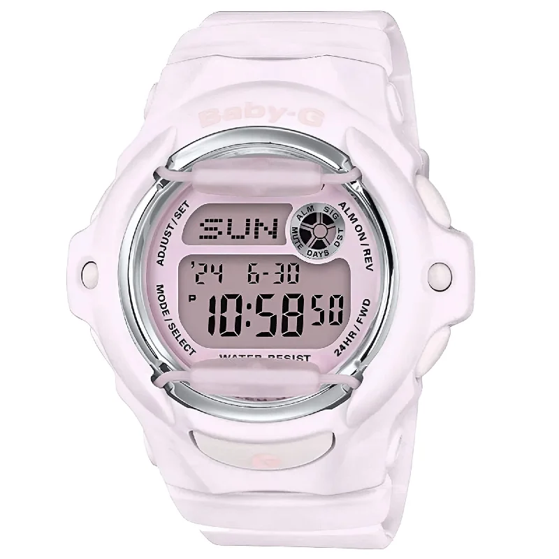 Casio Women's Watch - Baby-G Digital Dial Light Pink Resin Strap | BG169M-4