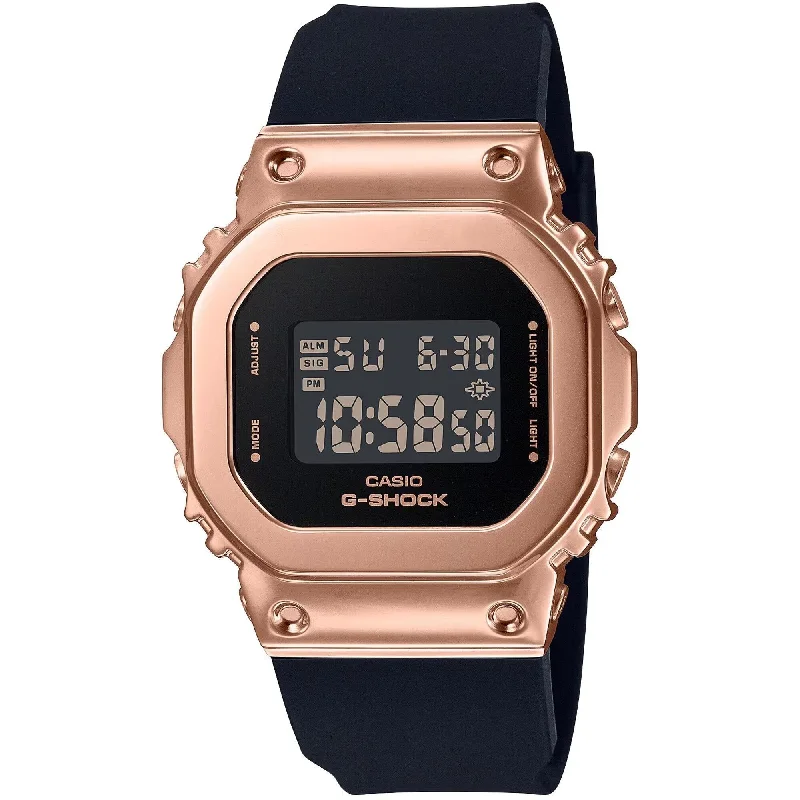 Casio Women's Watch - G-Shock Stopwatch Digital Black Dial Resin Strap | GMS5600PG-1