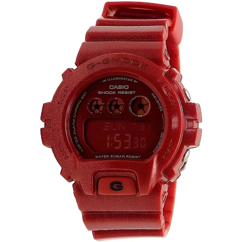 Casio Women's Watch - G-Shock World Time Red Resin Strap Digital Dial | GMDS6900SM-4