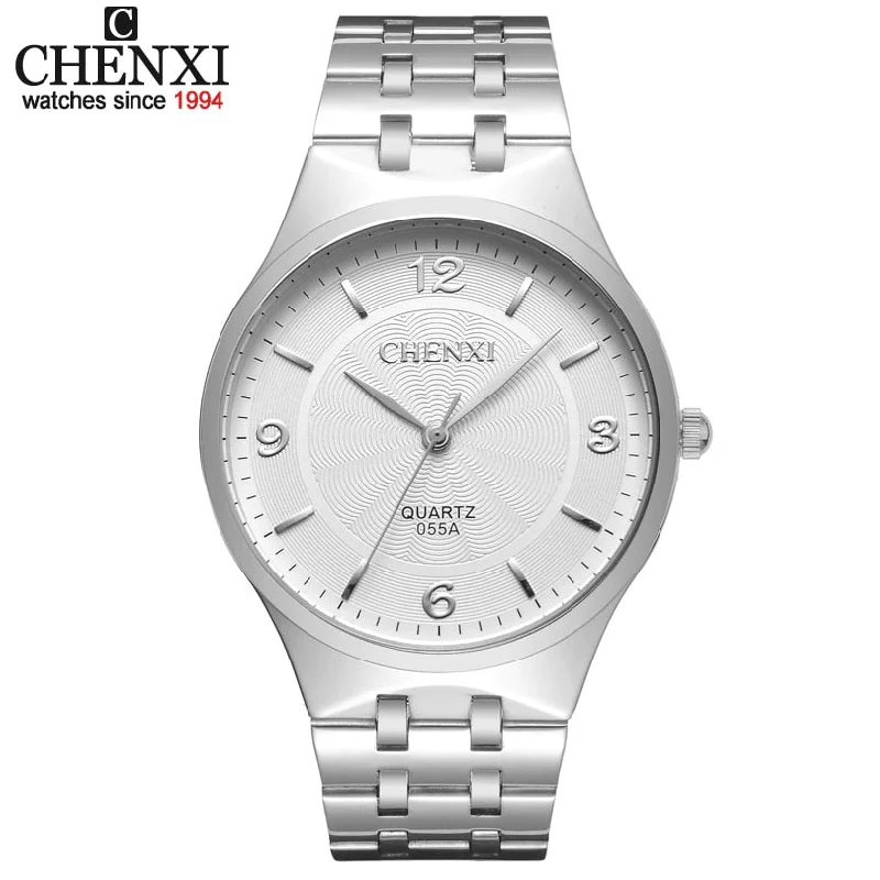 CHENXI Brand Men Quartz Lovers' Watch Stainless steel Casual Business Watches Analog Women Wristwatches male & Womens watches