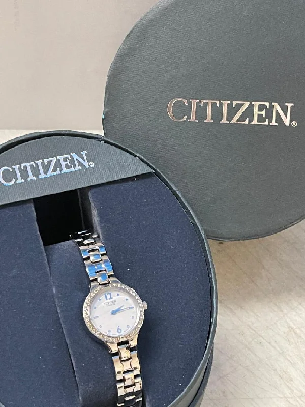 Citizen Women's EK1080-66A Silver-Stone Swarovski Crystals Stainless Steel Watch