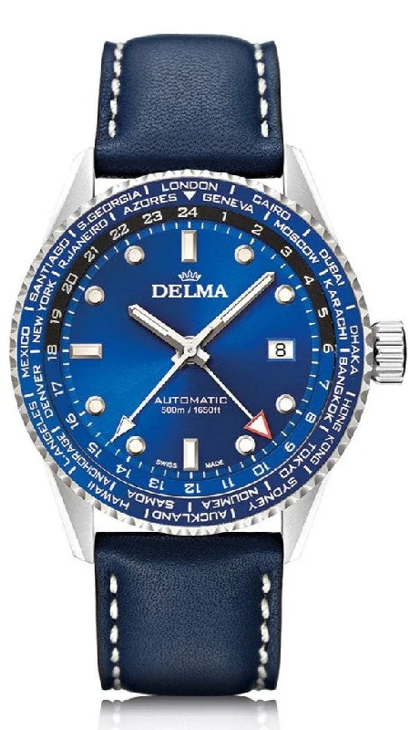 DELMA - Cayman Worldtimer Quartz | 41601.712.6.041