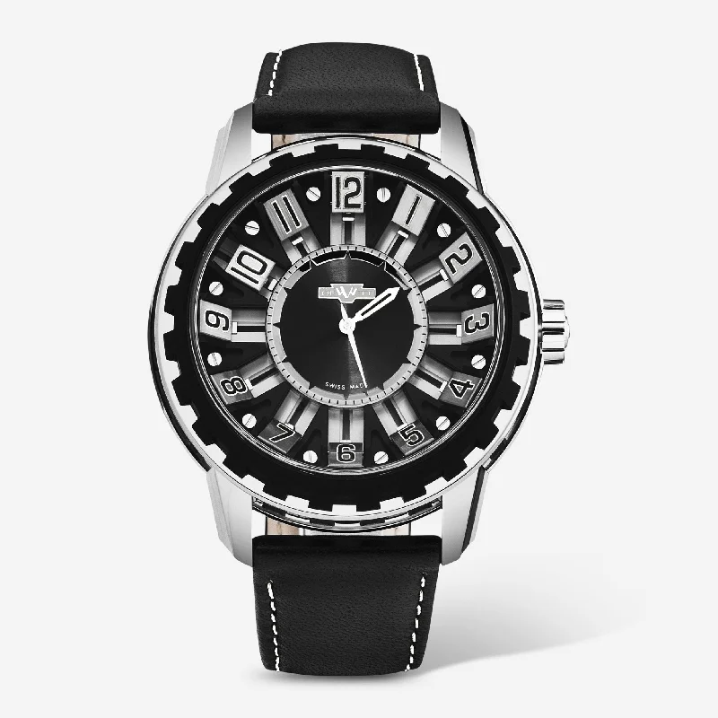 DeWitt Academia Slide Black Titanium Automatic Men's Watch AC.SLD.004 RPB