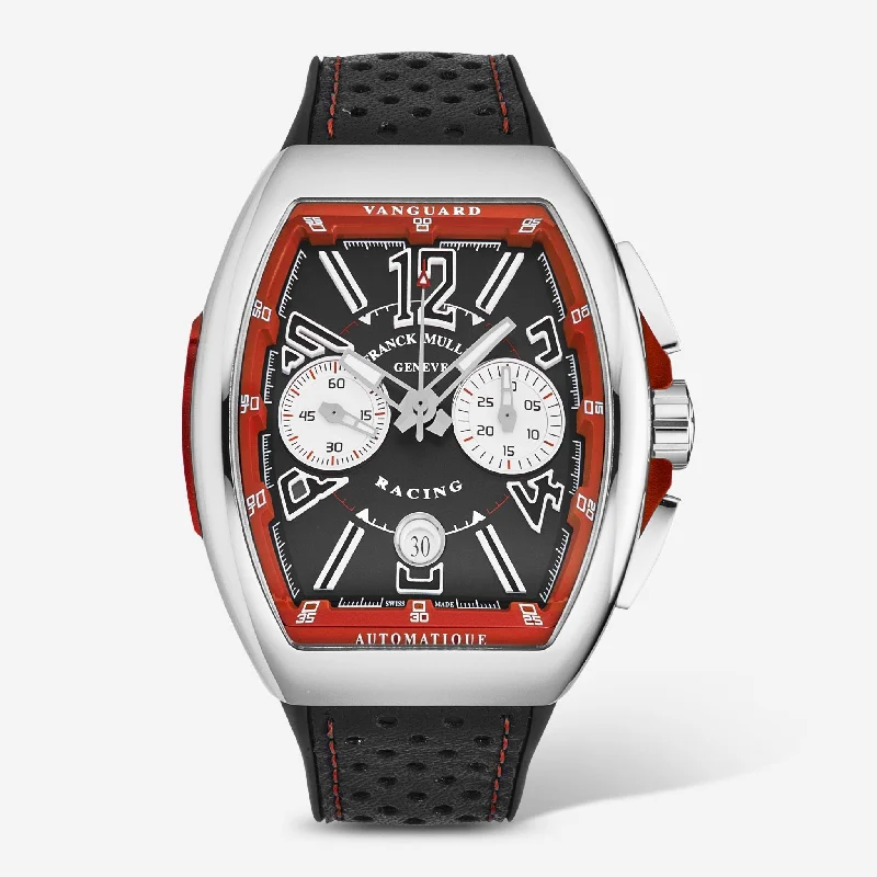 Franck Muller Vanguard Racing Black Dial Automatic Men's Watch 45CCBLKRED