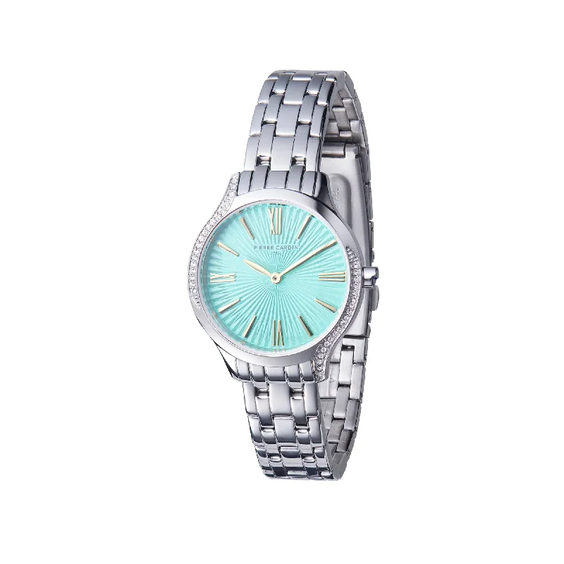 Gaillon Regal Ladies Stainless Steel Watch with Tiffany Blue Dial