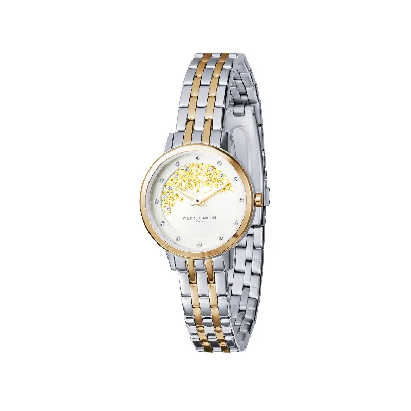 Goutte d'Or Lustre Ladies Two tone Watch with Champagne Dial