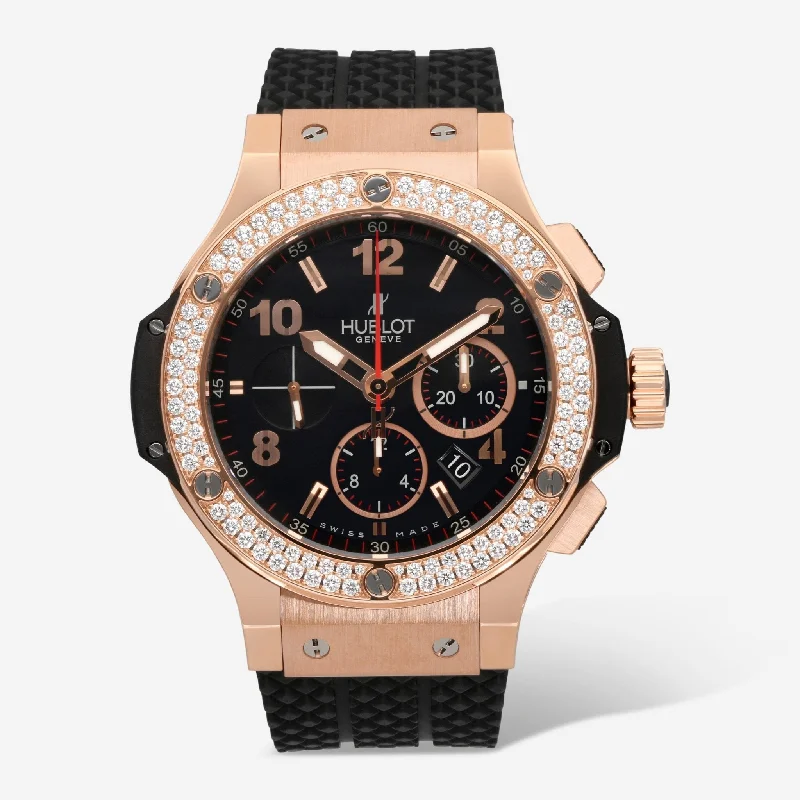 Hublot Big Bang Chrono 18K Rose Gold Diamond 44mm Automatic Men's Watch 301.PX.130.RX.114