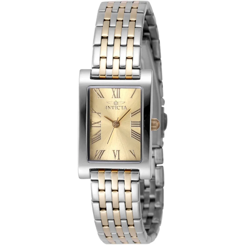 Invicta Women's Watch - Angel Quartz Gold Brass Dial Two Tone Steel Bracelet | 48144