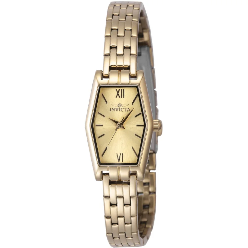 Invicta Women's Watch - Angel Quartz Gold Tone Brass Dial Steel Bracelet | 48123