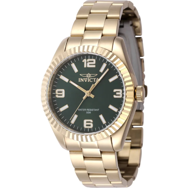 Invicta Women's Watch - Specialty Quartz Green Dial Yellow Gold Bracelet | 47474