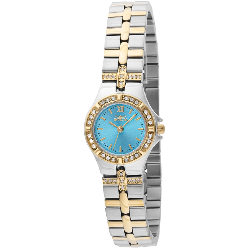 Invicta Women's Watch - Wildflower Turquoise Dial Two Tone Bracelet Crystal | 45873