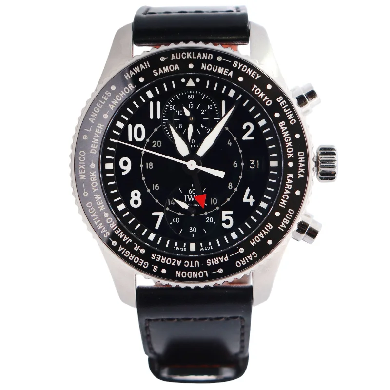 IWC Pilots 44mm Black Dial Watch Ref# IW395001