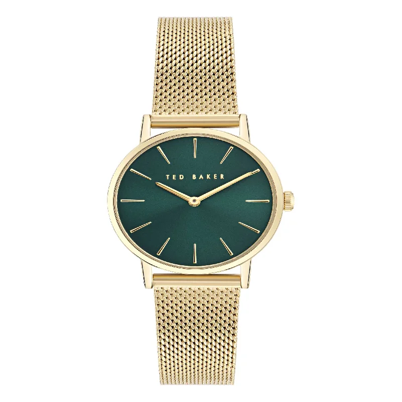 Ted Baker Ladies Classic Chic Green Steel Watch BKPSTF411