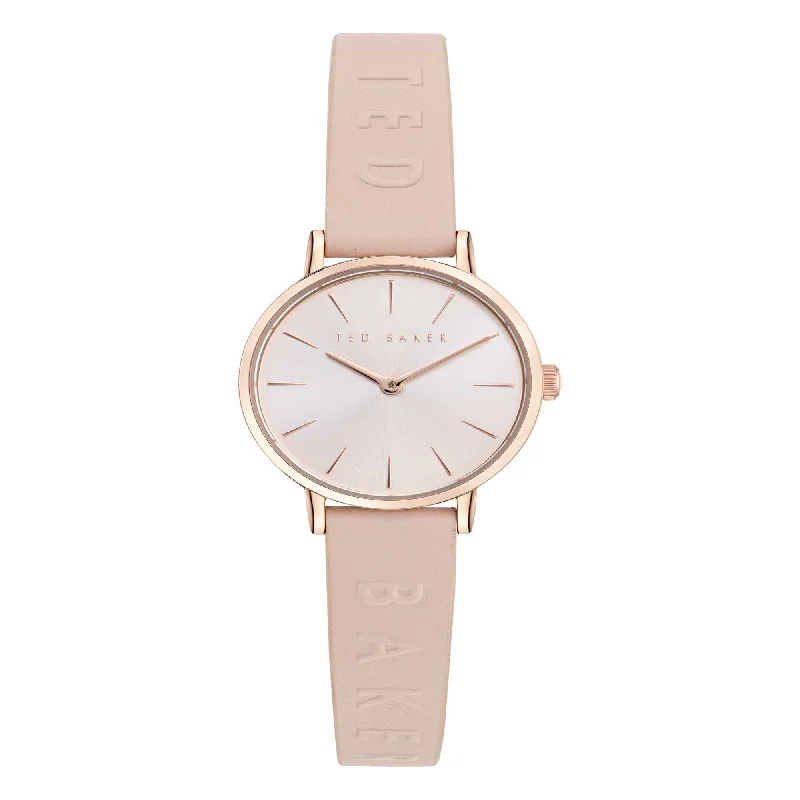 Ted Baker Ladies Classic Chic Pink Leather Watch BKPSTF402