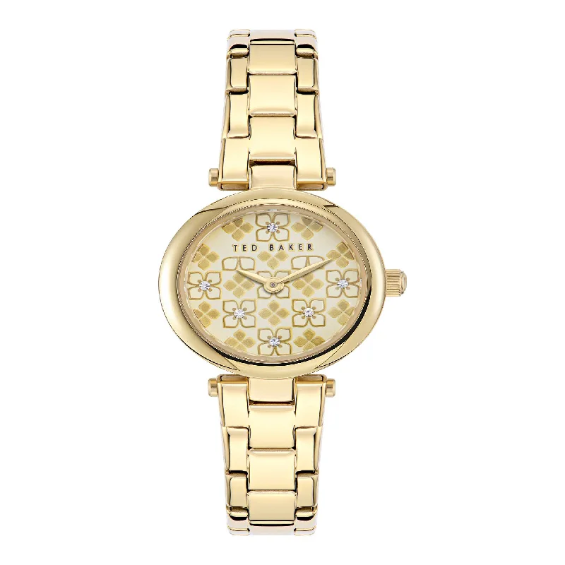 Ted Baker Ladies Iconic Gold-Tone Steel Watch BKPJLF401