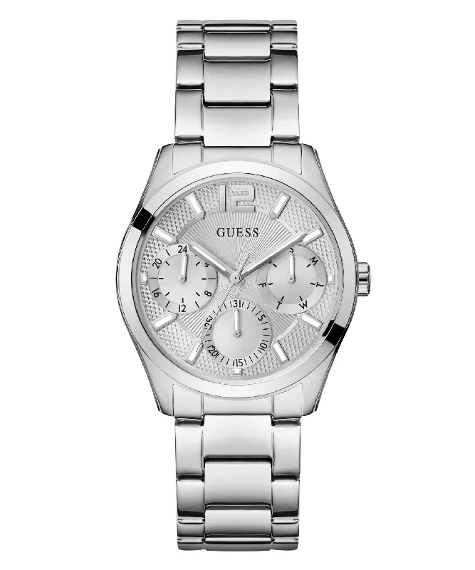 Guess Ladies Zoe Silver Tone Stainless Steel Watch GW0760L1