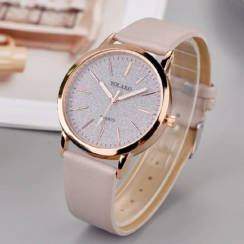 Luxury Brand Leather Quartz Women's Watch Ladies Fashion Watch Women Wristwatch Clock