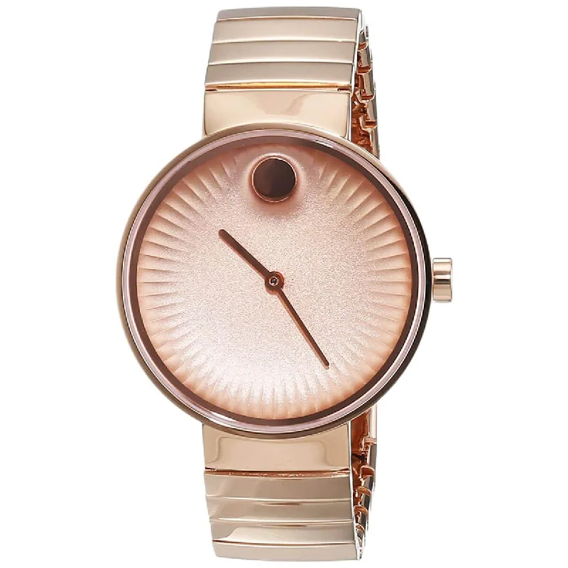 Movado Women's Quartz Watch - Edge Rose Gold Stainless Steel Bracelet | 3680013