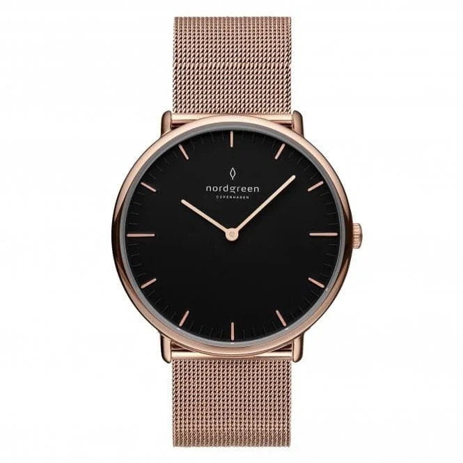 Ladies Native Mesh Rose Gold 32mm Watch NR32RGMEROBL