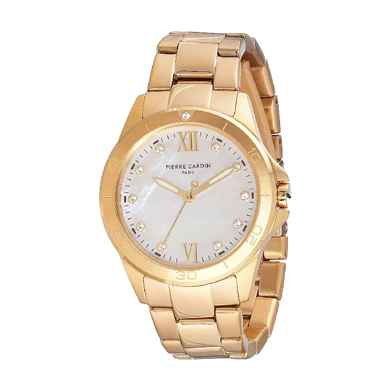 Observatoire Éclat Ladies’ Watch - Gold Case with White Mother of Pearl Dial and Crystal Indexes