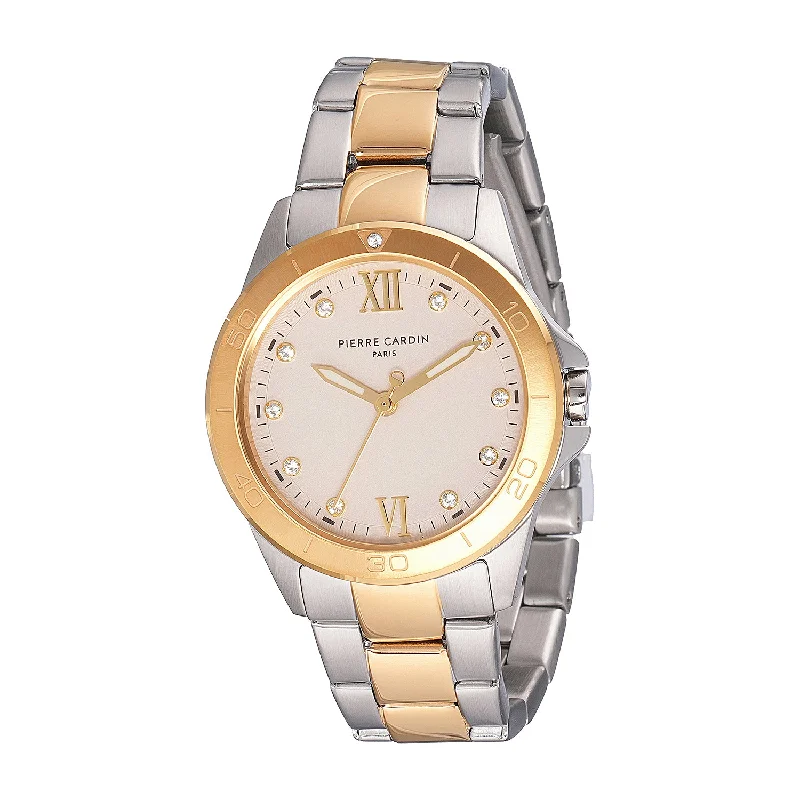 Observatoire Éclat Ladies’ Watch - Two-Tone Gold & Silver Case with Champagne Dial and Crystal Indexes