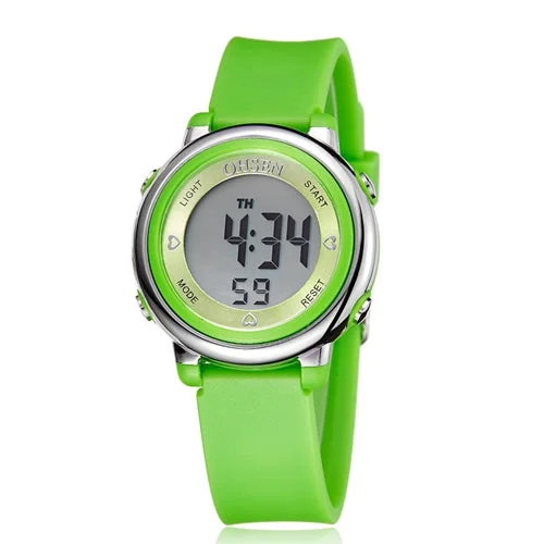 green  Digital watch